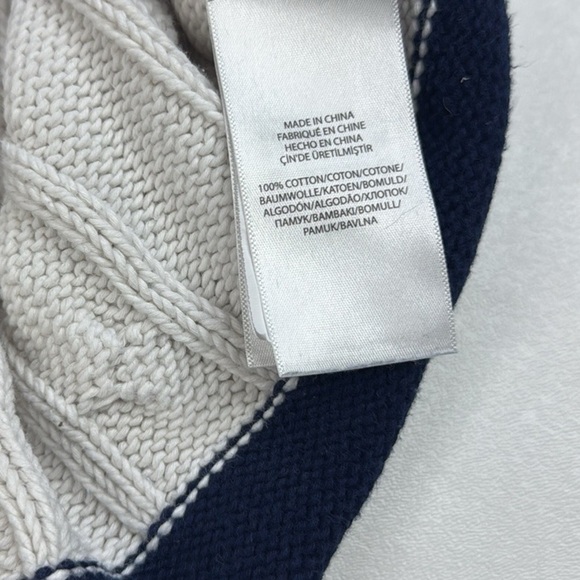 Polo Ralph Lauren Cable Knit Cricket Jumper 100% Cotton Womens Medium - Picture 10 of 13